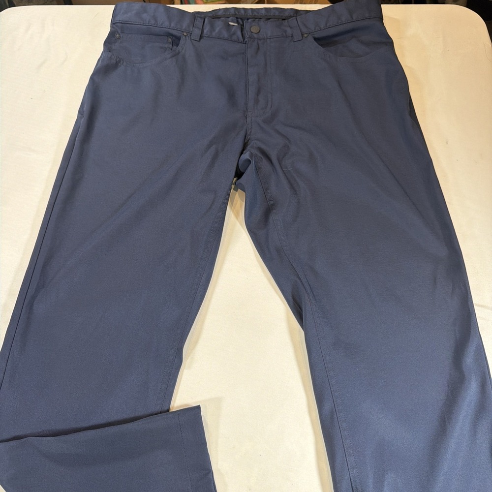 Brooks Brothers Performance 5 Pocket Golf Pants Blue Stretch Men's 36x29